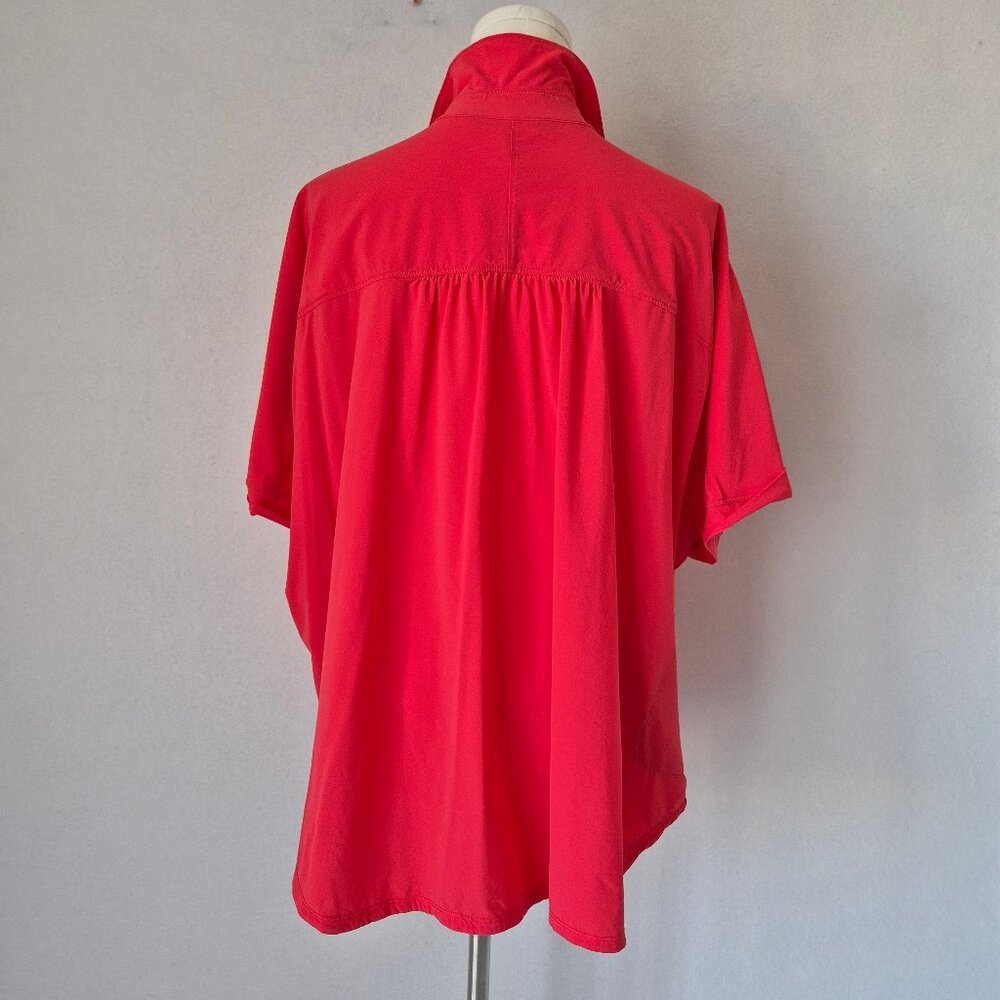 Outdoor Research Astroman UPF 30 Sun Shirt Short Sleeve Pocket Red - Picture 8 of 15